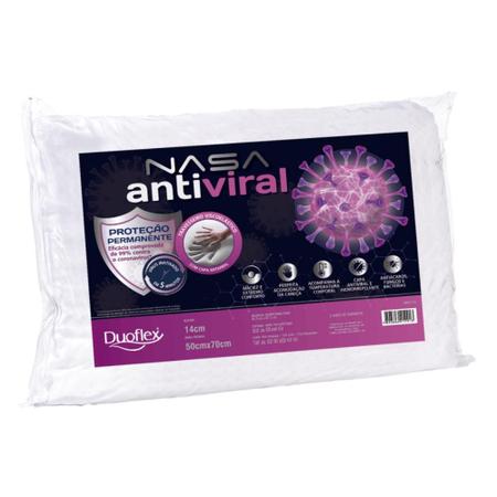 Travesseiro Antiviral Nasa - Com Inativação de Vírus Duoflex Imagem de Travesseiro Antiviral Nasa - Com Inativação de Vírus Duoflex