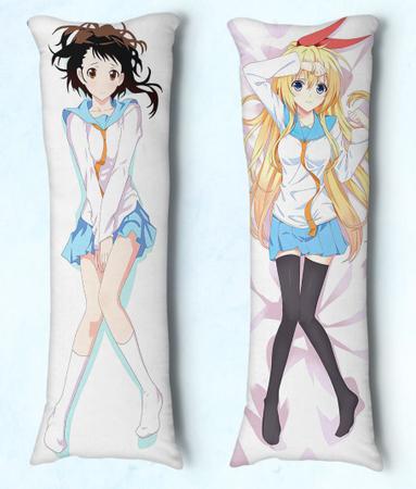 Travesseiro Dakimakura Nisekoi Onodera e Chitoge zonageek Travesseiro Comum Magazine Luiza