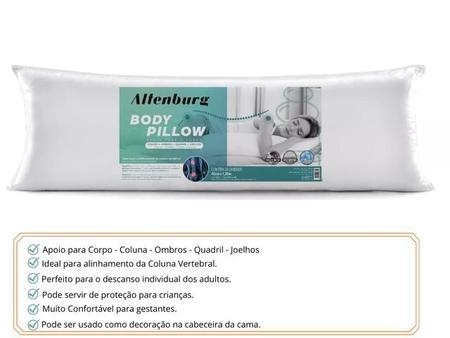 Imagem de Travesseiro de Corpo Body Pillow Microfibra Altenburg - Ajuda Manter a postura correta - Confortável para Gestantes - Macio Confortável