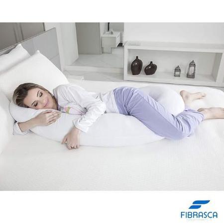 Imagem de Travesseiro De Corpo Minhocão Para Gestante - Fibrasca - 21x150cm - Fibrasca