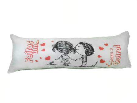 Imagem de Travesseiro de Corpo Xuxão Romance Siliconado Antialérgico  Travesseiro + Fronha C/Zíper 