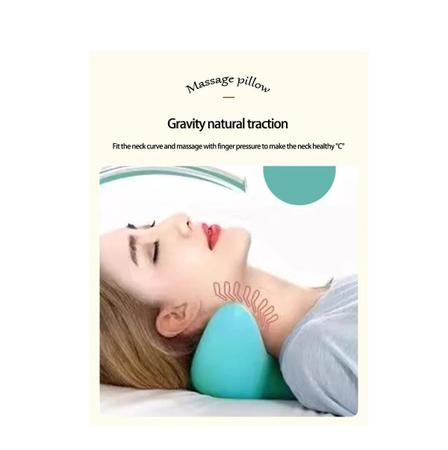Imagem de Travesseiro De Tração Massagem Cervical Alivio Dor Pescoço