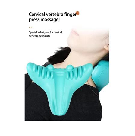 Imagem de Travesseiro De Tração Massagem Cervical Alivio Dor Pescoço