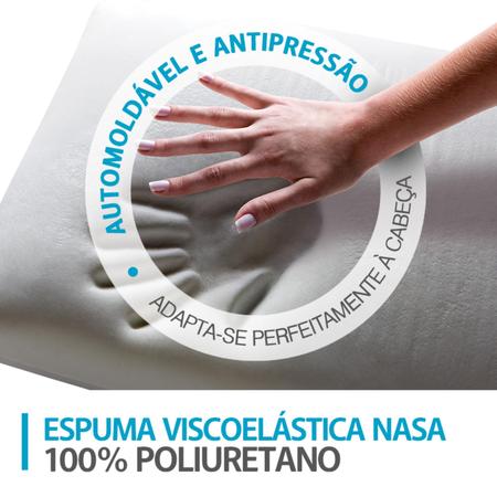 Travesseiro Gel Flex - Com Capa c/ Zíper - Duoflex Imagem de Travesseiro Gel Flex - Com Capa c/ Zíper