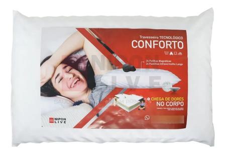 Imagem de Travesseiro Macio Bem estar Branco  Exclusivo Sono e Saúde