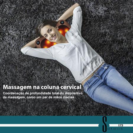 Imagem de Travesseiro Massageador De Pescoço Para Carro E Casa