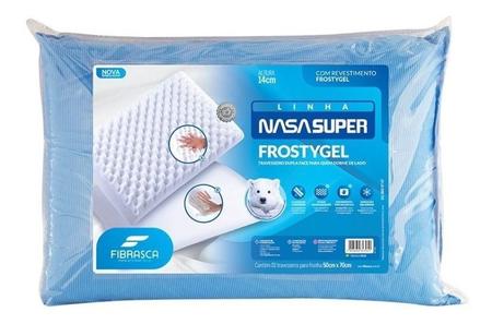 Imagem de Travesseiro Nasa Super Frostygel Com Massageador Fibrasca