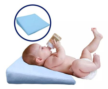 Imagem de Travesseiro Rampa Anti Refluxo Para Berço E Carrinho De Bebê