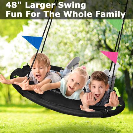 Imagem de Tree Swing HeyZoo Saucer Flying 122 cm com capacidade de 410 kg, preto