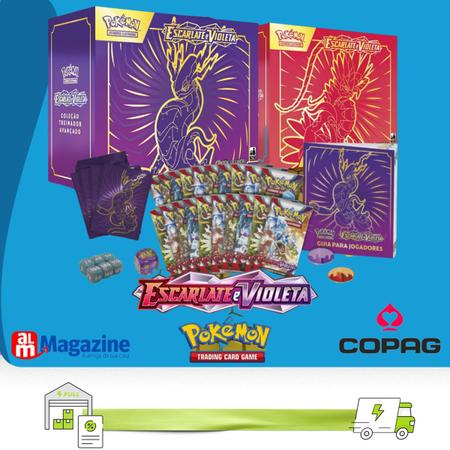 Cartas Pokémon Coleção Treinador Avançado Koraidon Escarlate e Violeta -  Copag - Deck de Cartas - Magazine Luiza