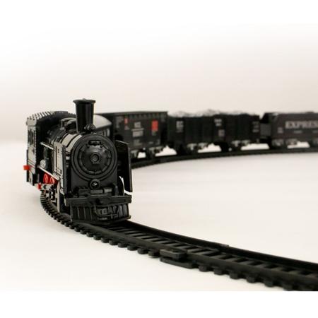 Ferrorama Trem Eletrico Luz E Som 13 Peças Trenzinho Vagões Brinquedo  Ferrorama Trem Divertido com Luzes e Som Pista Zoop Toys Original