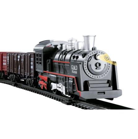 Trem de Brinquedo com Trilhos Elétrico Ferrorama Locomotiva com Luz e Som