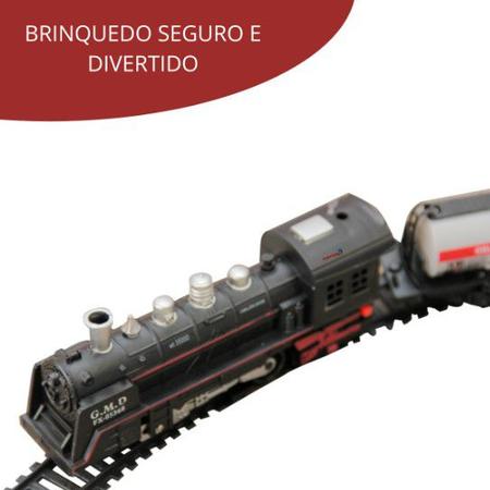 Trem Brinquedo Ferrorama Elétrico Locomotiva Com Luz E Som - Importway -  Autorama e Ferrorama - Magazine Luiza