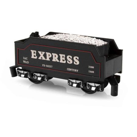 Trem Brinquedo Locomotiva Som E Luz 4 Vagoes - DM Toys - Autorama