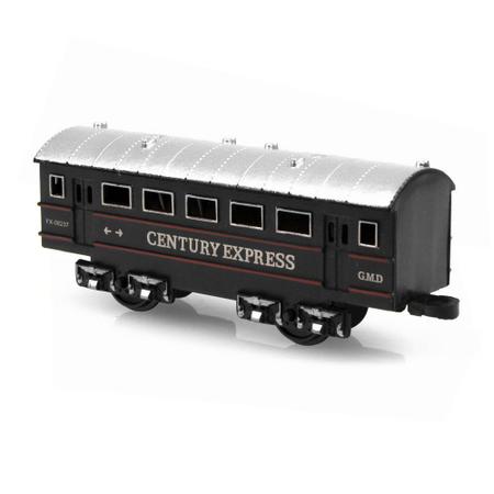 Brinquedo Trem Expresso Com 4 Vagões E Trilho Oval 78cmx26cm