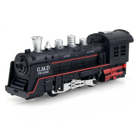 Brinquedo Trem Locomotiva Fumaça Luzes E Som na Americanas Empresas