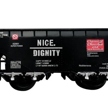 Imagem de Trem de Brinquedo Locomotiva Que Acende e Faz Barulho Com Pista e 2 Vagões de Carga
