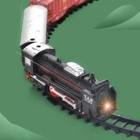 Auto Pista Trilho Super Trem Locomotiva Ferrorama Brinquedo