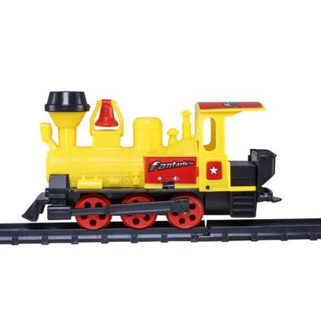 Trem De Brinquedo Com Trilho A Pilha Locomotiva Infantil - Shop Macrozao