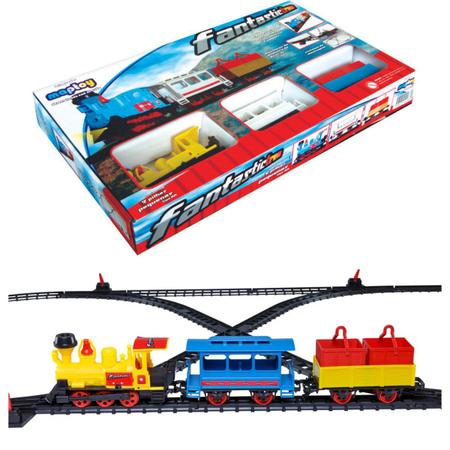 Brinquedo Trem Trenzinho A Pilha Com Trilhos Infantil - Company kids - Trem  de Brinquedo - Magazine Luiza