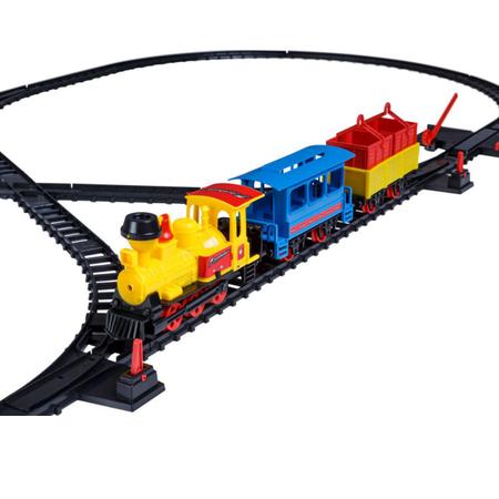 Trem De Brinquedo Com Trilho A Pilha Locomotiva Infantil - Shop Macrozao