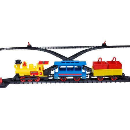 Trem De Brinquedo Com Trilho A Pilha Locomotiva Infantil - Shop Macrozao