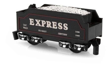 Brinquedo Pista Locomotiva Trem Elétrico c/ Sons Luzes 196cm - USA Magazine