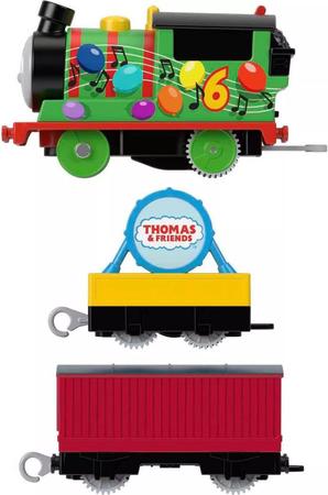 Imagem de Trem Motorizado Thomas E Seus Amigos Percy Festivo - Mattel