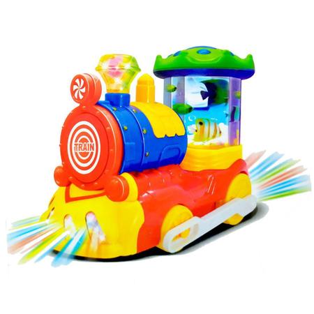 Trem Musical Baby Brinquedo Infantil que Solta Fumaça com Sons e Luzes  Verde - Goal Kids - Sons e Fala - Magazine Luiza