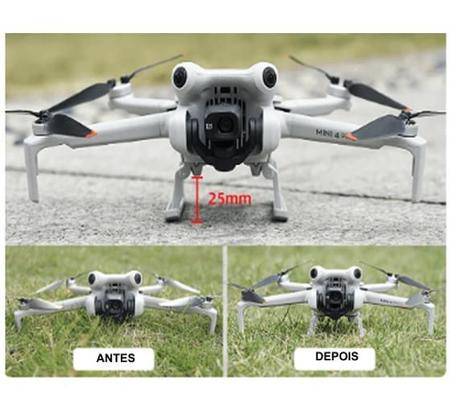 Imagem de Trem Pouso Suporte Decolagem Drone Dji Mini 4 Pro Protetor