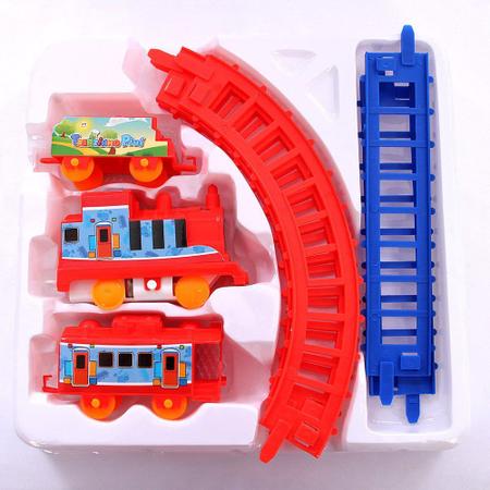 Trem De Brinquedo Com Trilho A Pilha Locomotiva Infantil - Shop Macrozao