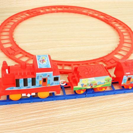 trem brinquedo, trem elétrico operado a bateria brinquedo trilho magnético  fácil montagem para crianças diversão imaginária : : Brinquedos  e Jogos