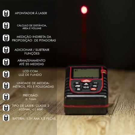 Imagem de Trena Digital a Laser Medidor 80M Polegada C Haiz HZ-T80M