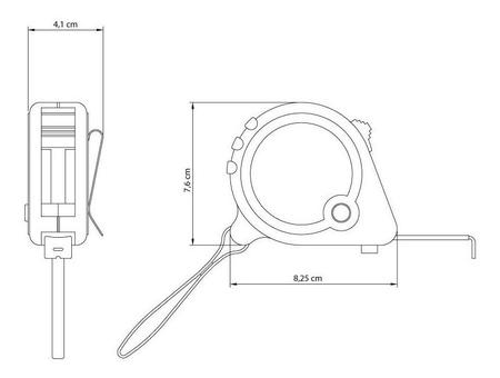 Imagem de Trena Medir Fita Aço Mais Vendida Master Tramontina 7,5m