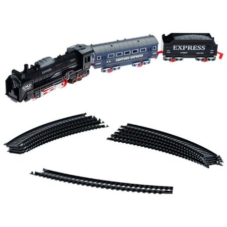 Trem Elétrico Ferrorama Locomotiva Infantil Trenzinho de Brinquedo A pilha  com Vagão Locomotiva Infantil com Pista Trilho