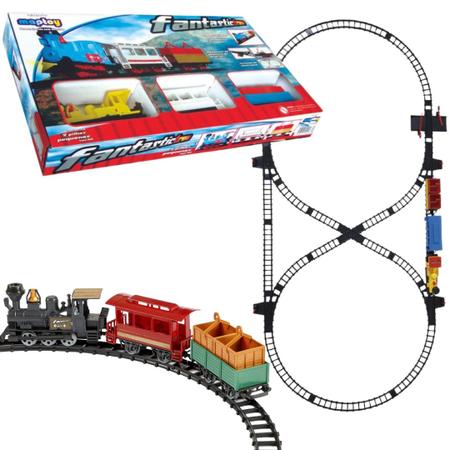 Trem Infantil Autorama com Trilhos Luz Som e Movimentos a Pilha Map Toys -  MapToy - Trem de Brinquedo - Magazine Luiza