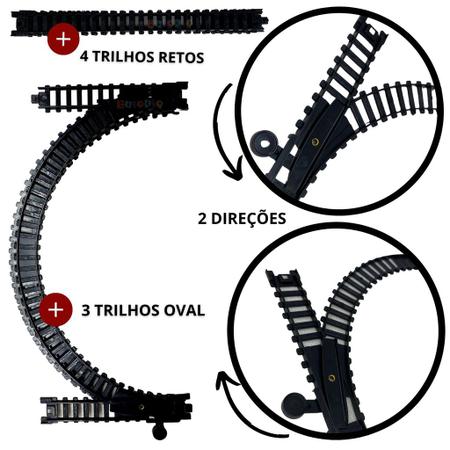 Trenzinho de Brinquedo Com Trilhos Locomotiva Infantil Trem - Europio - Trem  de Brinquedo - Magazine Luiza