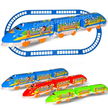 Trenzinho de Brinquedo Com Trilhos Locomotiva Infantil Trem - Europio - Trem  de Brinquedo - Magazine Luiza