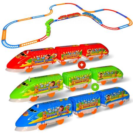 Trenzinho Elétrico Clássico Locomotiva Brinquedo Trem Pilha - ShopJJ -  Brinquedos, Bebe Reborn e Utilidades