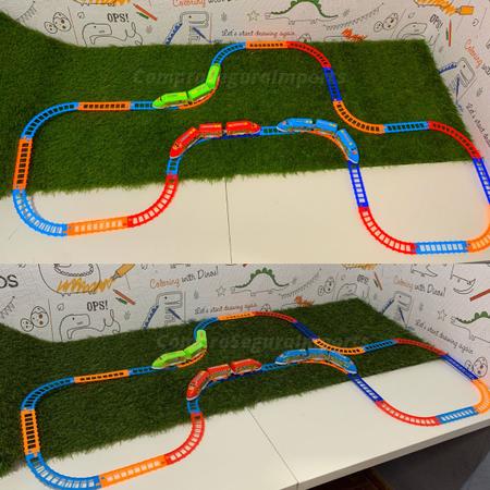 Trenzinho de Brinquedo Com Trilhos Locomotiva Infantil Trem - Europio - Trem  de Brinquedo - Magazine Luiza