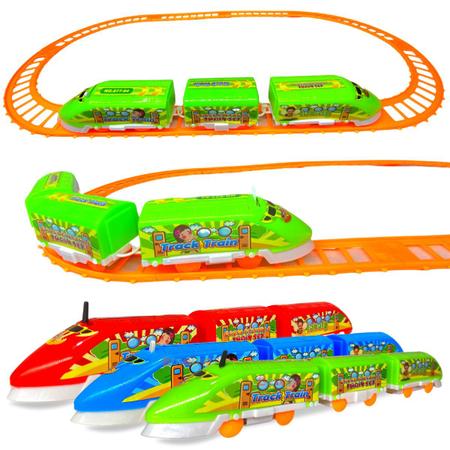 Trenzinho de Brinquedo Com Trilhos Locomotiva Infantil Trem - Europio - Trem  de Brinquedo - Magazine Luiza