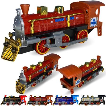 Trenzinho De Brinquedo Locomotiva Trem Miniatura De Ferro - Amoria - Trem  de Brinquedo - Magazine Luiza