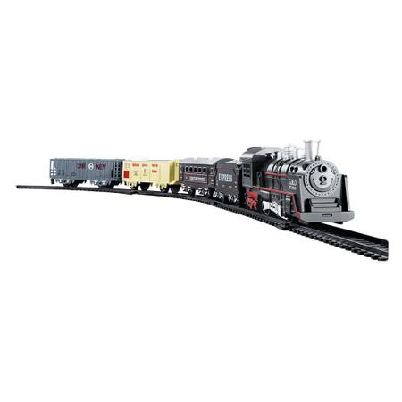 Trenzinho Brinquedo Criança Trem solta Vapor Emite Som Luzes - Trem Fumaça  - Trem de Brinquedo - Magazine Luiza