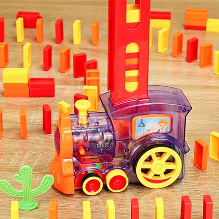 Conjunto de Trenzinho de Brinquedo com 66 Peças e Trilhos Conexão Magnética  para Crianças de 3 a 7 anos, Wdmiya, Ver - Dular