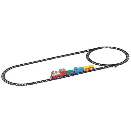 Brinquedo Trem Expresso Com 4 Vagões E Trilho Oval 78cmx26cm