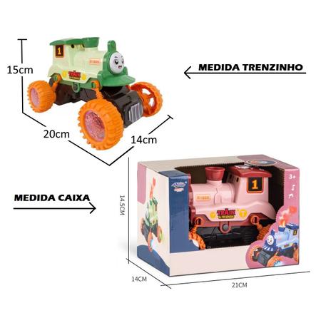 Trenzinho Verde p/ Bebê com Músicas e Luzes e Solta Fumaça - Goal Kids -  Trem de Brinquedo - Magazine Luiza