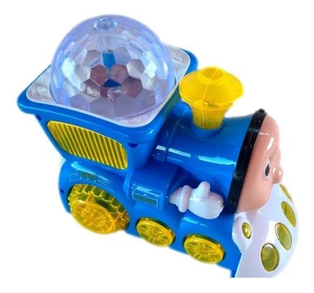 Trenzinho Luz E Som Bate Volta Trem Locomotiva Brinquedo