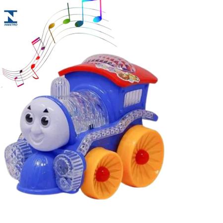 Brinquedo Trem Trenzinho Thomas Infantil Luz Som E Anda
