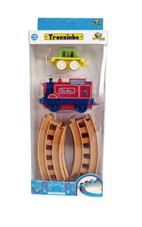 Trenzinho de Brinquedo Com Trilhos Locomotiva Infantil Trem - Europio - Trem  de Brinquedo - Magazine Luiza