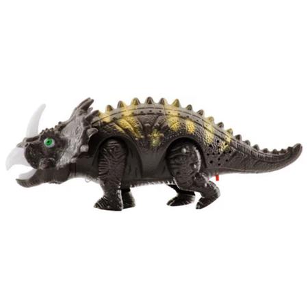 Dinossauro Robô Triceratops com Luz e Som Sakes - minipreco